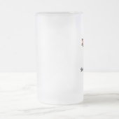 シュナウツァーのひよこ フロストグラスビールジョッキ (中央)