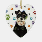 シュナウツァーのオーナメント セラミックオーナメント (右)