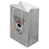 シュナウツァーのギフトバッグ ミディアムペーパーバッグ (裏面アングル)