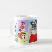 シュナウツァーのギャラリーのマグ コーヒーマグカップ (正面左)