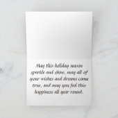 シュナウツァーのクリスマスカード シーズンカード (内部)