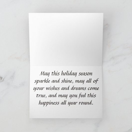 シュナウツァーのクリスマスカード シーズンカード (内部)