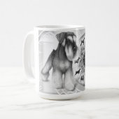 シュナウツァーのコップ コーヒーマグカップ (正面左)