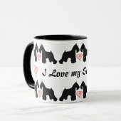 シュナウツァーのコーヒー・マグ マグカップ (正面左)