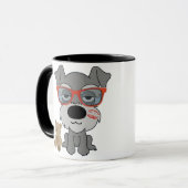 シュナウツァーのコーヒー・マグ マグカップ (正面左)