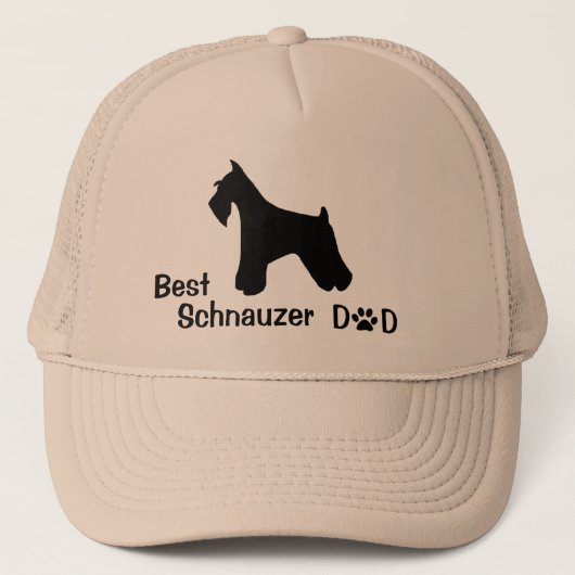 シュナウツァーのパパの帽子 キャップ (正面)