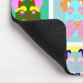 シュナウツァーのポップアート マウスパッド (コーナー)