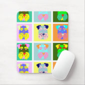 シュナウツァーのポップアート マウスパッド (マウス)