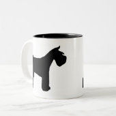 シュナウツァーのマグ ツートーンマグカップ (正面左)