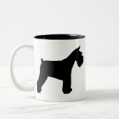 シュナウツァーのマグ ツートーンマグカップ (左)