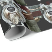 シュナウツァーの包装紙 ラッピングペーパー (ロールコーナー)