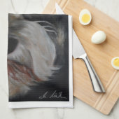 シュナウツァーの台所タオル キッチンタオル (四つ折り)