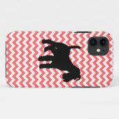 シュナウツァーの影との色シェブロンを選びます Case-Mate iPhoneケース (裏面(横))