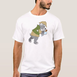 シュナウツァーの探偵 Tシャツ