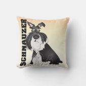 シュナウツァーの枕 クッション (正面)