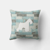 シュナウツァーの枕 クッション (裏面)