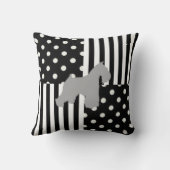 シュナウツァーの枕 クッション (裏面)