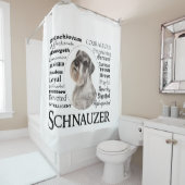 シュナウツァーの特性のシャワー・カーテン シャワーカーテン (インサイチュ)