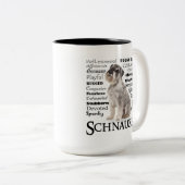 シュナウツァーの特性のマグ ツートーンマグカップ (正面右)