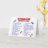 シュナウツァーの特性の法律2 カード (黄色い花)
