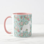 シュナウツァーの花のコーヒー・マグ マグカップ (左)