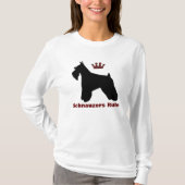 シュナウツァーの規則のワイシャツ Tシャツ (正面)