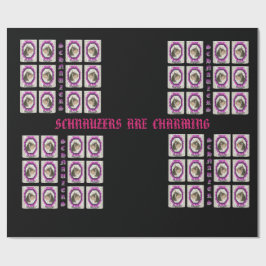 シュナウツァーのWrppingの紙 ラッピングペーパー