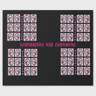 シュナウツァーのWrppingの紙 ラッピングペーパー