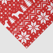 シュナウツァーはクリスマスパターンのシルエットを描きます 薄葉紙 (詳細)