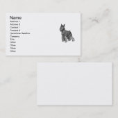 シュナウツァーはテンプレートを梳きます 名刺 (正面/裏面)