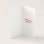 シュナウツァークリスマスドッグ&グリーンボウギフトラベル (内部)