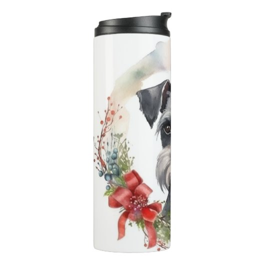 シュナウツァークリスマスリースフェスティバルカップ タンブラー (回転左)