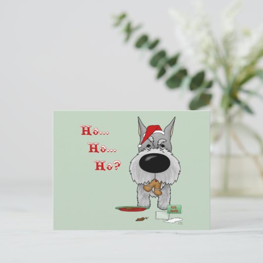 シュナウツァークリスマス シーズンポストカード (スタンド正面)