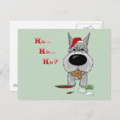 シュナウツァークリスマス シーズンポストカード (正面/裏面)