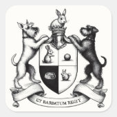 シュナウツァーコートオブアームズ スクエアシール (正面)