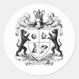 シュナウツァーコートオブアームズ ラウンドシール