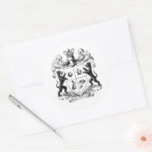 シュナウツァーコートオブアームズ ラウンドシール (封筒)