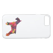 シュナウツァードグブリードジオシルエット数々の Case-Mate iPhoneケース (裏面(横))