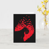 シュナウツァードッグとハッピーヴァレンのシルエット カード (黄色い花)