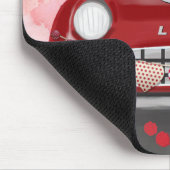 シュナウツァードッグカーとハートバレンタイン マウスパッド (コーナー)