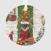 シュナウツァードッグクリスマス オーナメント (裏面)