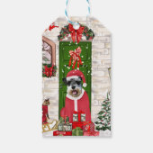 シュナウツァードッグクリスマス ギフトタグ (裏面)