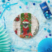 シュナウツァードッグクリスマス ペーパープレート (パーティー)