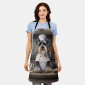 シュナウツァードッグシェフ エプロン (着用した状態)