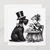 シュナウツァードッグフラットノートカード ノートカード (正面/裏面)