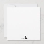 シュナウツァードッグフラットノートカード ノートカード (裏面)