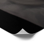 シュナウツァードッグポートレートグレースーツボウタイ ポスター (角)