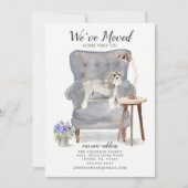 シュナウツァードッグ引っ越しました移動告知 案内状 (正面)