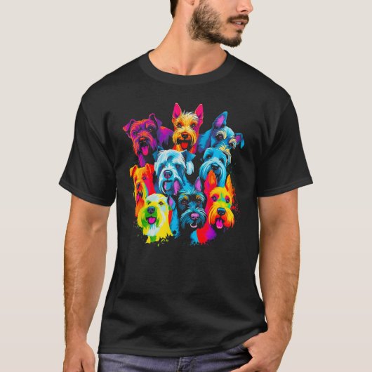 シュナウツァードッグ最高のフリーズ Tシャツ (正面)