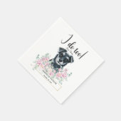 シュナウツァードッグ結婚のカクテルナプキン スタンダードカクテルナプキン (角)